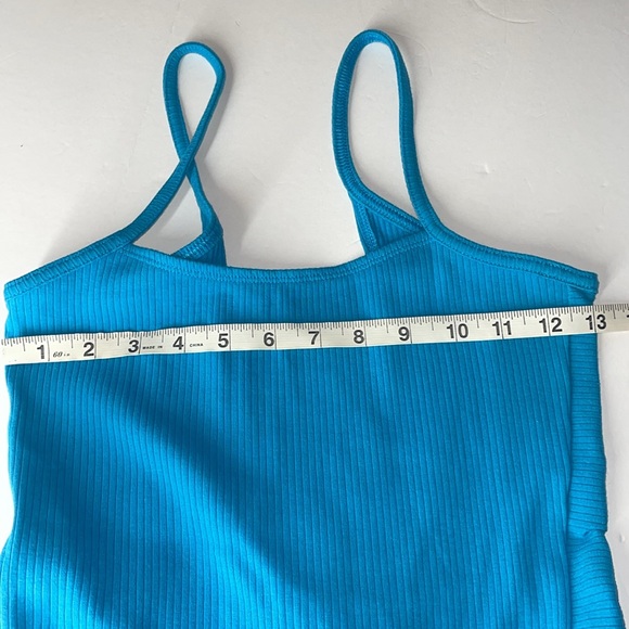 New Adidas Blue SL SU Studio Lounge Tank Jump Suit sz. small - Picture 7 of 11